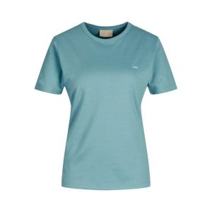 Koszulka damska JJXX Catherine Slim Time Noos. Niebieskie koszulki sportowe JJXX, bez wzorów, bez ramiączek. Za 102,00 zł.