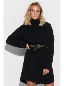 Makadamia Sweter w kolorze czarnym rozmiar: onesize. Czarne golfy Makadamia, bez wzorów, z wełny. Za 87,81 zł.
