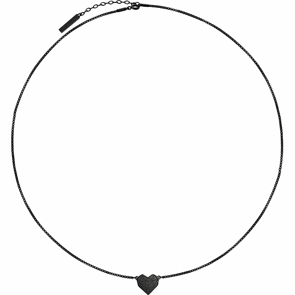 Liebeskind Naszyjnik z elementem ozdobnym - dł. 40 cm rozmiar: onesize. Czarne naszyjniki Liebeskind, ze stali. Za 244,22 zł.