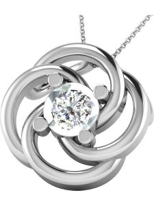 Vittoria Jewels Złota zawieszka z diamentem rozmiar: onesize. Szare zawieszki Vittoria Jewels, z diamentem, srebrne. Za 434,99 zł.