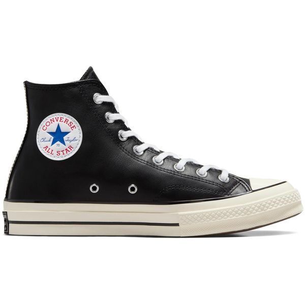 Sneakers Converse Chuck 70 Leather. Czarne trampki Converse, bez wzorów, ze skóry, bez zapięcia. Za 590,00 zł.