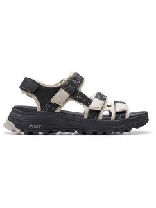 Clarks Sandały "ATL Trek Sun" w kolorze czarno-beżowym rozmiar: 41. Brązowe sandały Clarks, bez wzorów, z otwartym noskiem, bez obcasa, bez zapięcia. Za 228,38 zł.