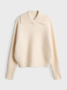 OPUS Sweter w kolorze beżowym rozmiar: 34. Brązowe swetry oversize Opus, bez wzorów, prążkowane, bez ramiączek. Za 173,99 zł.