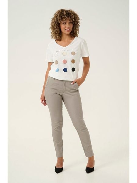 Kaffe Spodnie chino w kolorze szarym rozmiar: 44. Szare chinosy Kaffe, bez wzorów. Za 113,90 zł.