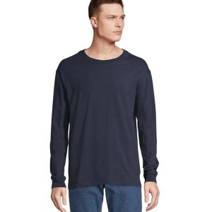 Koszulka Z Długim Rękawem Unisex Pioneer Dla Dorosłych. Niebieskie bluzki SOL'S, s, bez wzorów, sportowe, bez kołnierzyka, bez ramiączek. Za 64,99 zł.