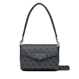 Torebka Guess. Czarne listonoszki Guess, z aplikacjami, bez dodatków. Za 319,99 zł.
