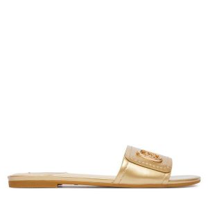 Klapki Liu Jo. Żółte klapki Liu Jo, bez wzorów, bez obcasa. Za 419,99 zł.