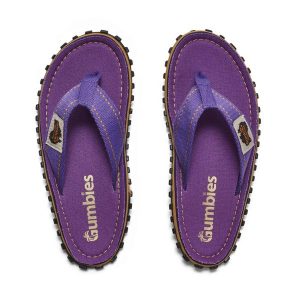 Japonki damskie GUMBIES ISLANDER FLIP-FLOPS WOMEN. Fioletowe klapki Gumbies, bez wzorów, bez obcasa. Za 109,99 zł.