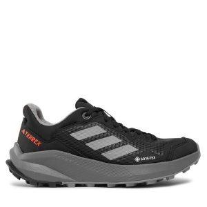 Buty do biegania adidas. Czarne buty sportowe ADIDAS, bez wzorów, z gore-texu, bez zapięcia, do biegania, Adidas Terrex, gore-tex. Za 479,99 zł.