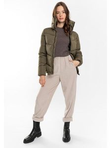 Northwood Kurtka zimowa "Ines" w kolorze khaki rozmiar: M. Brązowe kurtki Northwood, na zimę, m, bez wzorów, z puchu, bez kaptura. Za 150,63 zł.