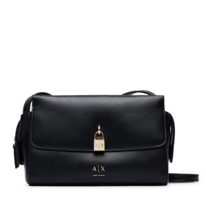 Torebka Armani Exchange. Czarne torebki klasyczne Armani Exchange, bez wzorów, bez dodatków. Za 614,99 zł.