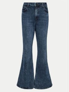 Wrangler Jeansy 112356416 Niebieski Flare Fit. Niebieskie jeansy Wrangler, bez wzorów, z bawełny. Za 269,00 zł.