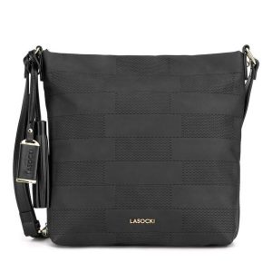 Torba Lasocki. Czarne listonoszki Lasocki, bez wzorów, bez dodatków. Za 179,99 zł.
