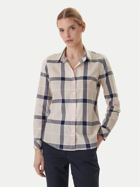 Barbour Koszula Bredon LSH1353PI55 Beżowy Regular Fit. Brązowe koszule Barbour, bez wzorów, z bawełny, bez kołnierzyka, bez ramiączek. Za 399,99 zł.