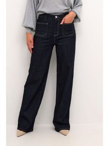 Kaffe Dżinsy "Cansu Karla" - Comfort fit - w kolorze granatowym rozmiar: 36. Niebieskie jeansy Kaffe, bez wzorów. Za 154,07 zł.