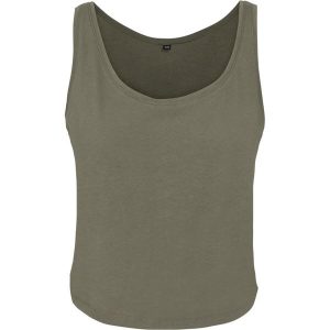 Oversize Tank Top Dla Pań I Panów. Brązowe koszulki sportowe BUILD YOUR BRAND, bez wzorów, bez ramiączek. Za 41,99 zł.