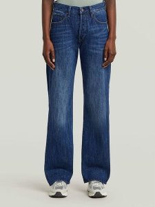 G-Star Dżinsy - Boyfriend fit - w kolorze granatowym rozmiar: W29/L32. Niebieskie jeansy G-Star, z aplikacjami, ze skóry. Za 210,81 zł.
