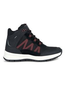 Geox Sneakersy "Braies" w kolorze czarnym rozmiar: 37. Czarne trampki Geox, bez wzorów, z materiału, za kostkę, bez zapięcia. Za 203,99 zł.