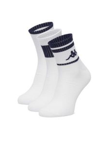 Kappa Skarpety długie CEO_KR_ANKLE_SS26 (3-PACK) Biały. Białe skarpetki Kappa, bez wzorów, z bawełny. Za 29,99 zł.