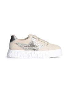 Liu Jo Skórzane sneakersy w kolorze beżowym rozmiar: 38. Brązowe trampki Liu Jo, bez wzorów, bez zapięcia. Za 320,63 zł.