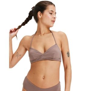 Stanik bikini typu bralette dla Kobiety LASCA Brązowy. Brązowe bikini Roxy, bez wzorów, z elastanu. Za 159,99 zł.