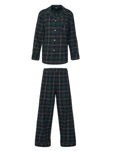 Polo Ralph Lauren Piżama 4P8043 Zielony Relaxed Fit. Zielone piżamy Polo Ralph Lauren, bez wzorów, z bawełny, bez ramiączek. Za 799,99 zł.