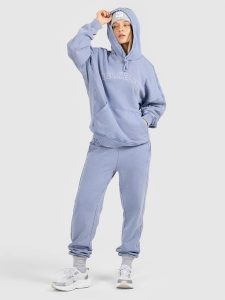 4F Spodnie dresowe joggery damskie - niebieskie S. Niebieskie spodnie dresowe 4f, s, bez wzorów, z dresówki. Za 149,99 zł.