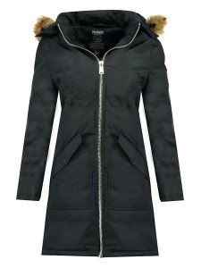 Geographical Norway Parka "Canelle" w kolorze granatowym rozmiar: S. Niebieskie płaszcze Geographical Norway, s, bez wzorów, bez kaptura. Za 166,88 zł.