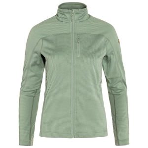 Bluza polarowa damska Fjällräven Abisko Lite Fleece. Zielone bluzy Fjällräven, na zimę, s, bez wzorów, z polaru, bez kaptura. Za 369,99 zł.