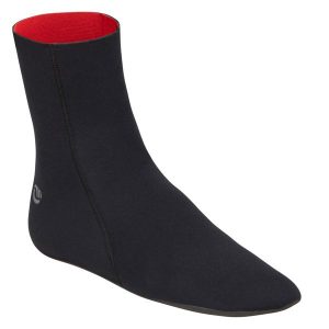 Skarpety surfing z neoprenu 3 mm. Czarne skarpetki OLAIAN, bez wzorów, z neoprenu. Za 89,99 zł.