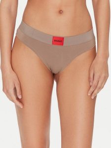 HUGO Figi klasyczne Brief Red Label 50502754 Brązowy. Brązowe figi Hugo, bez wzorów, z bawełny. Za 69,99 zł.