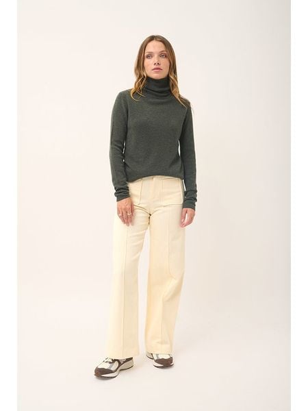 Just Cashmere Kaszmirowy sweter "Ava" w kolorze khaki rozmiar: XL. Brązowe golfy Just Cashmere, bez wzorów, z kaszmiru. Za 304,56 zł.