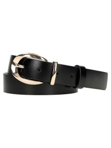 Wojas Skórzany pasek w kolorze czarnym rozmiar: 85. Czarne paski Wojas, bez wzorów, z materiału. Za 74,99 zł.