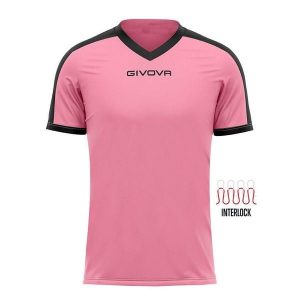 Koszulka piłkarska dla dorosłych Givova Revolution Interlock. Czarne bluzki Givova, s, bez wzorów, sportowe, bez kołnierzyka, bez ramiączek. Za 159,99 zł.