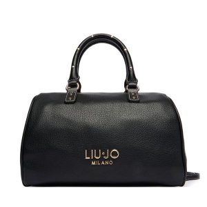 Torebka Liu Jo. Czarne kuferki Liu Jo, bez wzorów, bez dodatków. Za 599,99 zł.