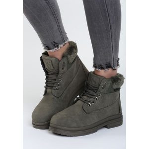 Khaki Traperki With Control. Buty zimowe marki Born2be. Za 89,99 zł.