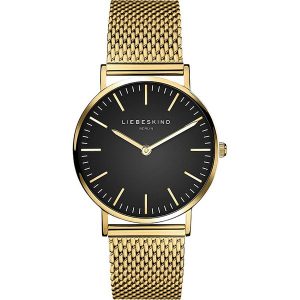 Liebeskind Zegarek kwarcowy w kolorze złoto-czarnym rozmiar: onesize. Czarne, analogowe zegarki Liebeskind. Za 330,20 zł.