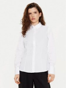 JOOP! Koszula 30045088 Biały Slim Fit. Białe koszule JOOP!, bez wzorów, z bawełny, bez kołnierzyka, bez ramiączek. Za 269,99 zł.