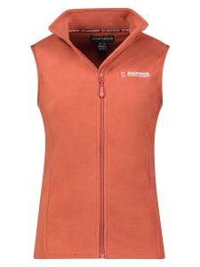 ANAPURNA Kamizelka polarowa "Vugana" w kolorze pomarańczowym rozmiar: L. Pomarańczowe kamizelki ANAPURNA, l, bez wzorów, z polaru, bez kołnierzyka, bez ramiączek, bez kaptura. Za 43,99 zł.