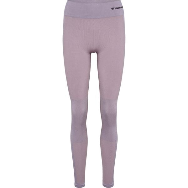 Legging bezszwowa kobieta Hummel Clea Mid. Brązowe spodnie z wysokim stanem Hummel, bez wzorów. Za 170,00 zł.