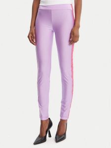 Versace Jeans Couture Legginsy 79HAC114 N0008 Fioletowy Slim Fit. Fioletowe legginsy Versace Jeans Couture, bez wzorów, z jeansu. Za 396,99 zł.