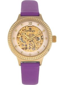Empress Zegarek automatyczny "Alice" w kolorze złoto-fioletowo-beżowym rozmiar: onesize. Różowe, analogowe zegarki Empress. Za 543,99 zł.