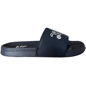 Klapki Lee Cooper LCW-24-42-2480LA niebieskie. Niebieskie klapki bez wzorów, z syntetyku, bez obcasa. Za 128,57 zł.