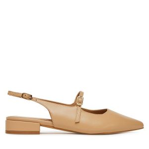 Baleriny Sergio Bardi. Brązowe balerinki Sergio Bardi, bez wzorów, bez obcasa, bez zapięcia. Za 279,99 zł.