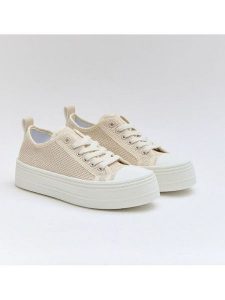 Bellucci Sneakersy w kolorze beżowym rozmiar: 41. Brązowe trampki Bellucci, bez wzorów, bez zapięcia. Za 100,99 zł.