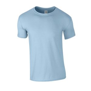 Koszulka Softstyle Dla Dorosłych Unisex. Niebieskie bluzki GILDAN, xl, bez wzorów, sportowe, bez kołnierzyka, bez ramiączek. Za 38,99 zł.