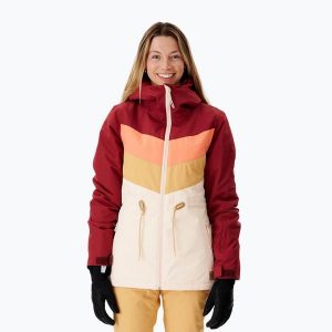 Kurtka snowboardowa damska Rip Curl Rider Betty. Brązowe kurtki Rip Curl, na zimę, l, bez wzorów, bez kaptura, narciarskie. Za 479,99 zł.