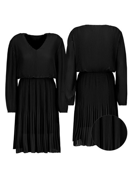 Sublevel Sukienka w kolorze czarnym rozmiar: M/L. Czarne sukienki Sublevel, l, bez wzorów, bez kołnierzyka, bez ramiączek, midi. Za 52,55 zł.