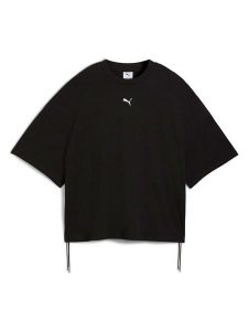 Puma Koszulka "Dare To" w kolorze czarnym rozmiar: S. Czarne bluzki Puma, s, bez wzorów, bez kołnierzyka, bez ramiączek. Za 69,91 zł.