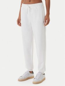 Guess Spodnie dresowe V6GB11 K3095 Biały Regular Fit. Białe spodnie dresowe Guess, xs, z aplikacjami, z dresówki. Za 294,99 zł.